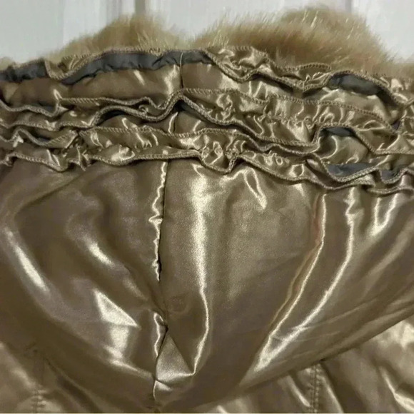 The Children’s Place Girl’s Reversible Coat Satin/ Faux Fur Sz. 10-12 - Picture 9 of 13